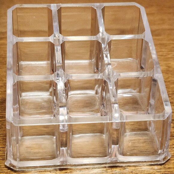 Lipstick Lip Gloss Organizer Small Clear Acrylic Compact Essential Oil Rollerbal - Picture 2 of 6